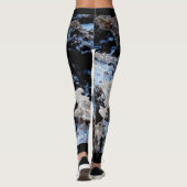 Devils Golf Course Abstract, persoonlijke naam Leggings (Achterkant)