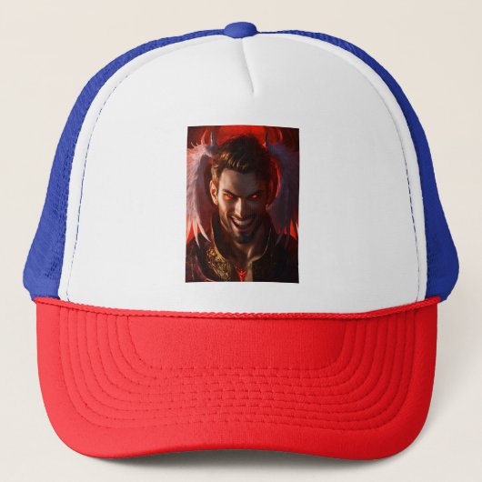 Devil's Halo: Verlicht je spel met LED-vleugels Trucker Pet (Voorkant)