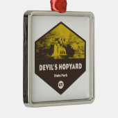 Devil's Hopyard State Park, Connecticut Metalen Ornament (Rechts)