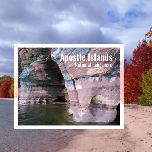Devils Island Zee Caves, Apostle Islands, WI Briefkaart