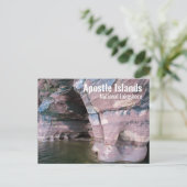 Devils Island Zee Caves, Apostle Islands, WI Briefkaart (Staand voorkant)