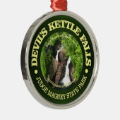 Devil's Kettle Herfsten Metalen Ornament (Rechts)