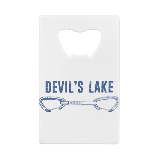 Devil's Lake Climbing Quickdraw Creditkaart Flessenopener (Achterkant)