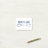Devil's Lake Climbing Quickdraw Post-it® Notes (Op bureau)