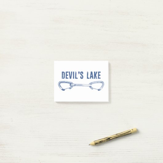 Devil's Lake Climbing Quickdraw Post-it® Notes (Op bureau)