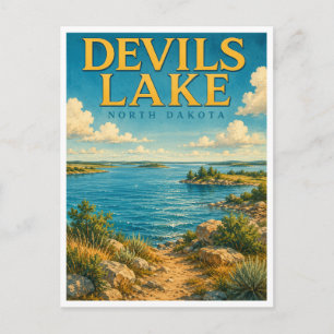 Devils Lake North Dakota Devils Lake GeoSaga Briefkaart