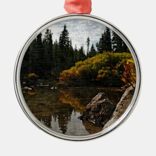 Devils Lake, Oregon Art Metalen Ornament (Voorkant)