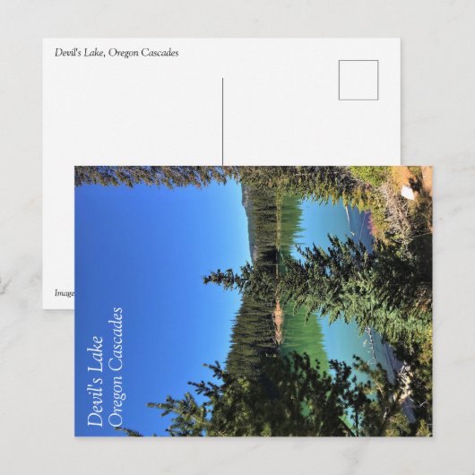 Devil's Lake, Oregon Briefkaart (Voorkant / Achterkant)