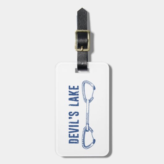 Devil's Lake Rock Climate Bagagelabel (Voorkant verticaal)