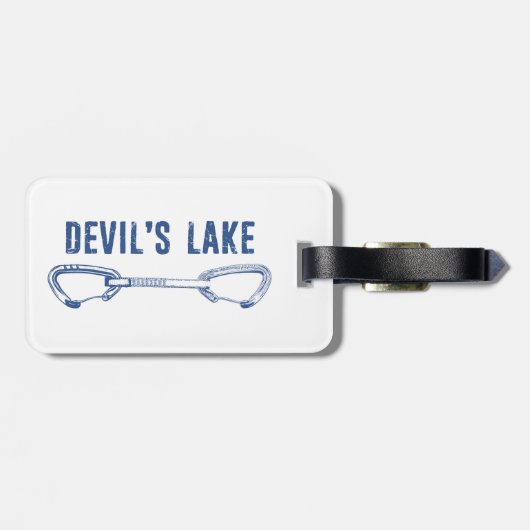 Devil's Lake Rock Climate Bagagelabel (Achterkant horizontaal)