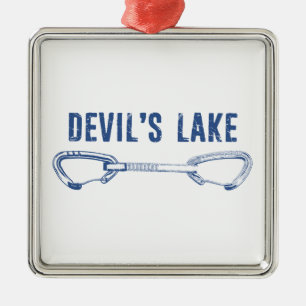 Devil's Lake Rock Climate Metalen Ornament