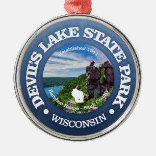 Devils Lake SP Metalen Ornament