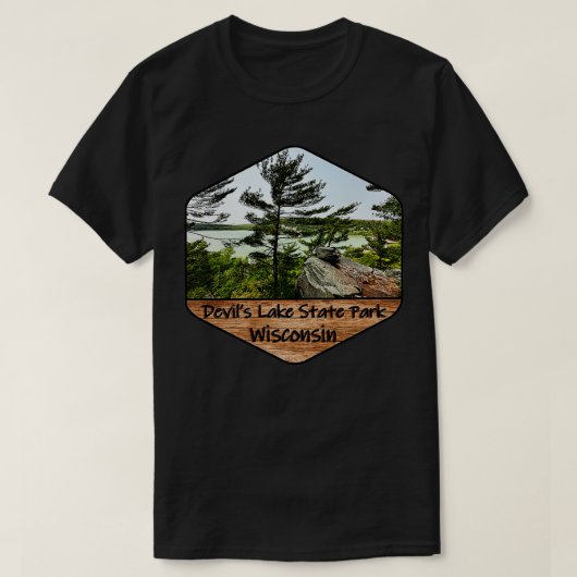 Devils Lake State Park in Wisconsin T-shirt (Design voorkant)