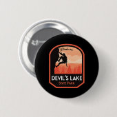 Devils Lake State Park Rotsklimmen Ronde Button 5,7 Cm (Voorkant /achterkant)
