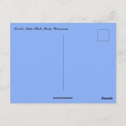 Devil's Lake State Park Wisconsin Briefkaart (Achterkant)