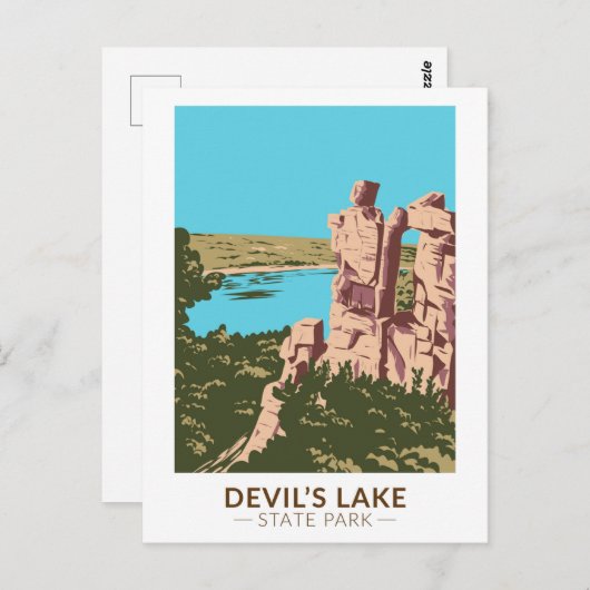 Devil's Lake State Park Wisconsin Devils Doorway Briefkaart (Voorkant / Achterkant)