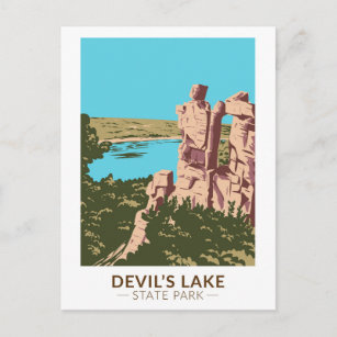 Devil's Lake State Park Wisconsin Devils Doorway Briefkaart