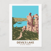Devil's Lake State Park Wisconsin Devils Doorway Briefkaart (Voorkant)