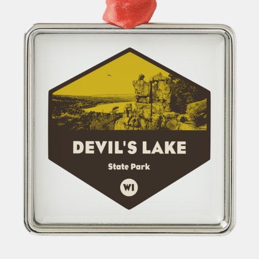 Devil's Lake State Park Wisconsin Metalen Ornament (Voorkant)