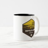 Devil's Lake State Park Wisconsin Tweekleurige Koffiemok (Voorkant rechts)