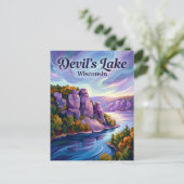 Devil's Lake Wisconsin Briefkaart (Staand voorkant)