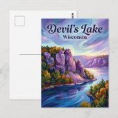 Devil's Lake Wisconsin Briefkaart (Voorkant / Achterkant)
