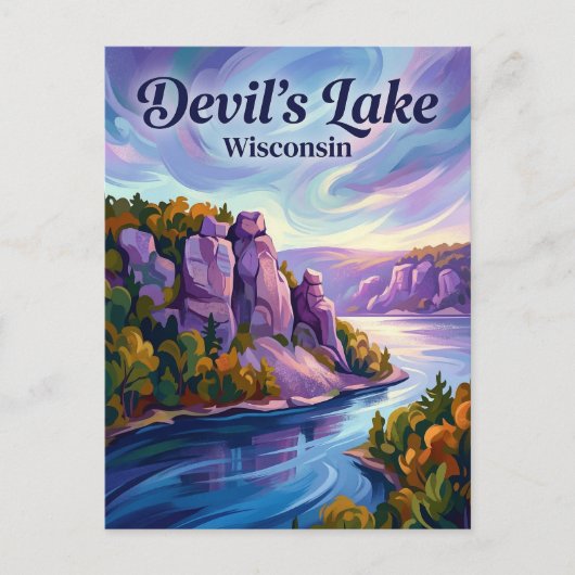 Devil's Lake Wisconsin Briefkaart (Voorkant)