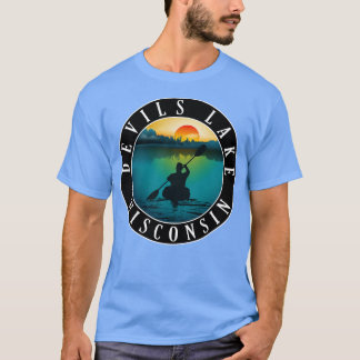 Devils Lake Wisconsin Kajakken T-shirt