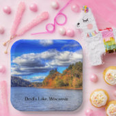 Devil's Lake, Wisconsin Papieren Bordje (Feest)