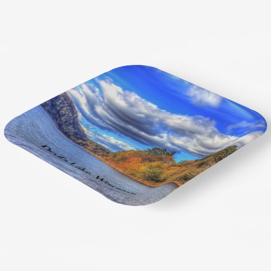 Devil's Lake, Wisconsin Papieren Bordje (Gebogen)