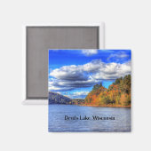 Devil's Lake, Wisconsin schilderachtig foto Magneet (Voorkant / Achterkant)