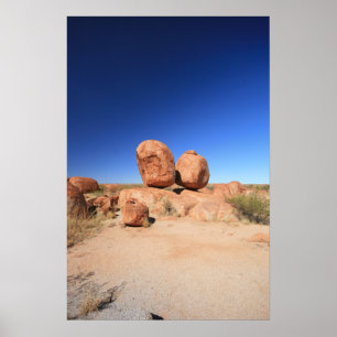 Devils Marbles, Australië Poster