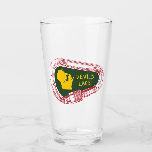Devil's meer van de klimmer Carabiner Glas (Voorkant)