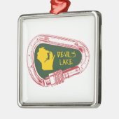 Devil's meer van de klimmer Carabiner Metalen Ornament (Links)