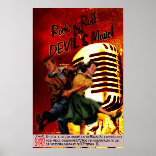 Devils Music Poster (Voorkant)