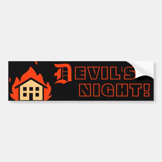 DEVIL'S NACHT - DETROIT BUMPERSTICKER (Voorkant)