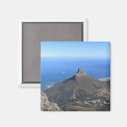 Devil's Peak Mountain, Kaapstad Magneet (Voorkant / Achterkant)
