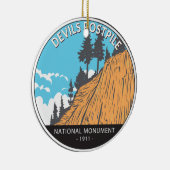 Devils Postpile National Monument  Keramisch Ornament (Rechts)