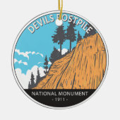 Devils Postpile National Monument  Keramisch Ornament (Voorkant)