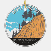 Devils Postpile National Monument  Keramisch Ornament (Achterkant)