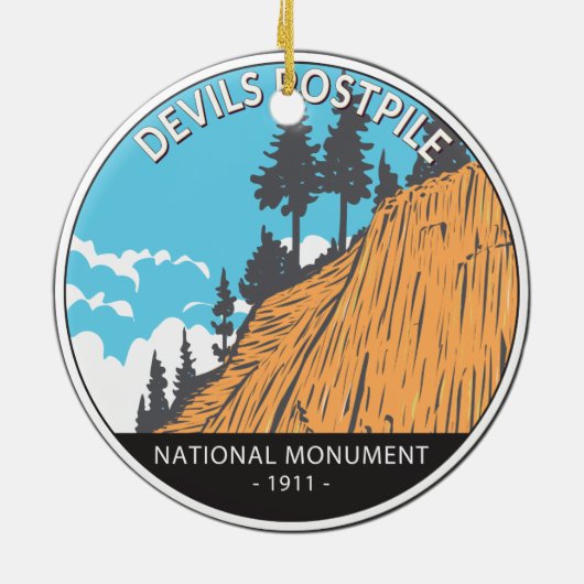 Devils Postpile National Monument  Keramisch Ornament (Achterkant)