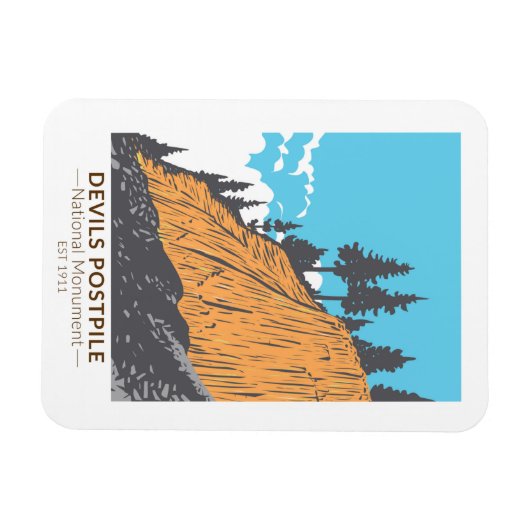 Devils Postpile National Monument  Magneet (Horizontaal)