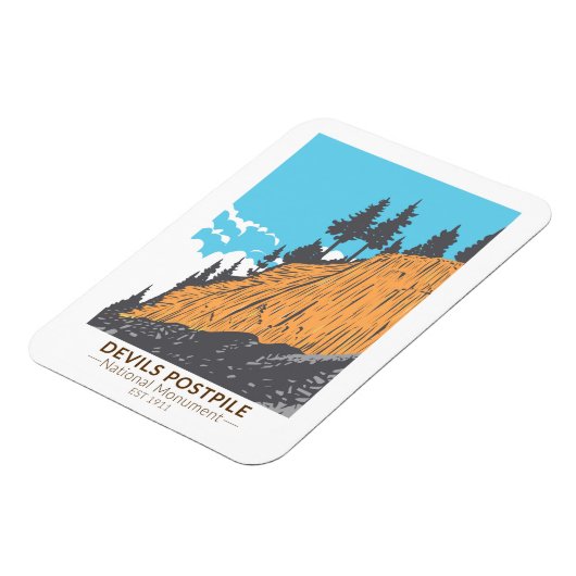 Devils Postpile National Monument  Magneet (Linkerzijde)