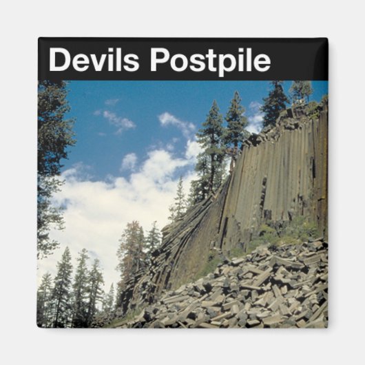 Devils Postpile National Monument Magneet (Voorkant)