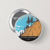 Devils Postpile National Monument  Ronde Button 5,7 Cm (Voorkant /achterkant)