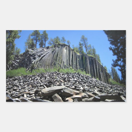 Devils Postpile - Sierra Rechthoekige Sticker (Voorkant)