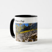 Devil's Postpile Vaderdag Mok (Voorkant links)