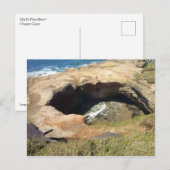 Devil's Punchbowl aan de kust van Oregon Briefkaart (Voorkant / Achterkant)