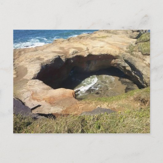 Devil's Punchbowl aan de kust van Oregon Briefkaart (Voorkant)