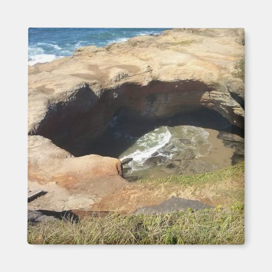 Devil's Punchbowl aan de kust van Oregon Magneet (Voorkant)